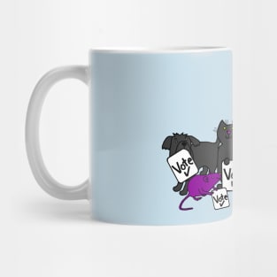 Animals with Vote Signs Mug